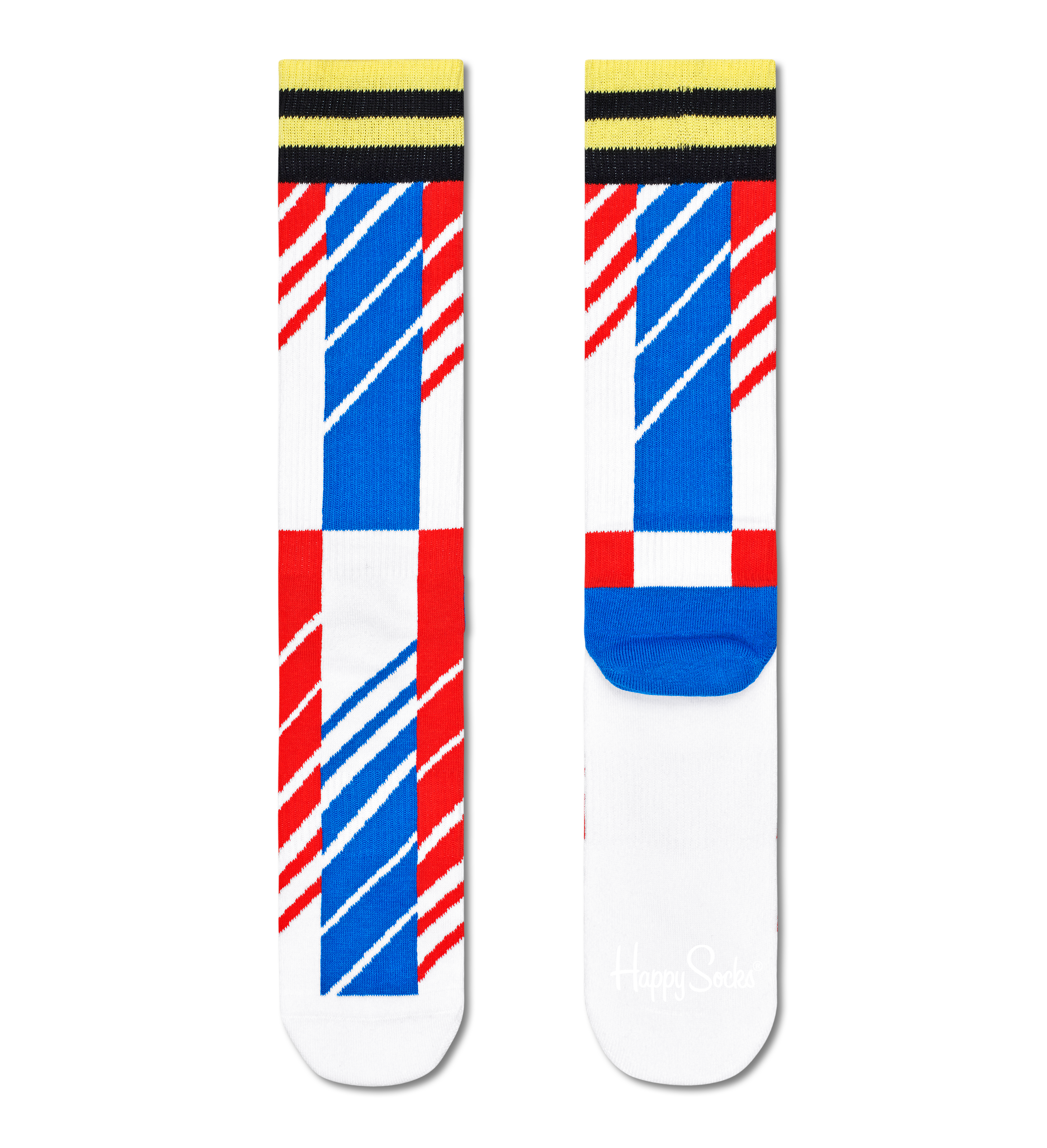 Scattered Stripe Sock, White | Happy Socks