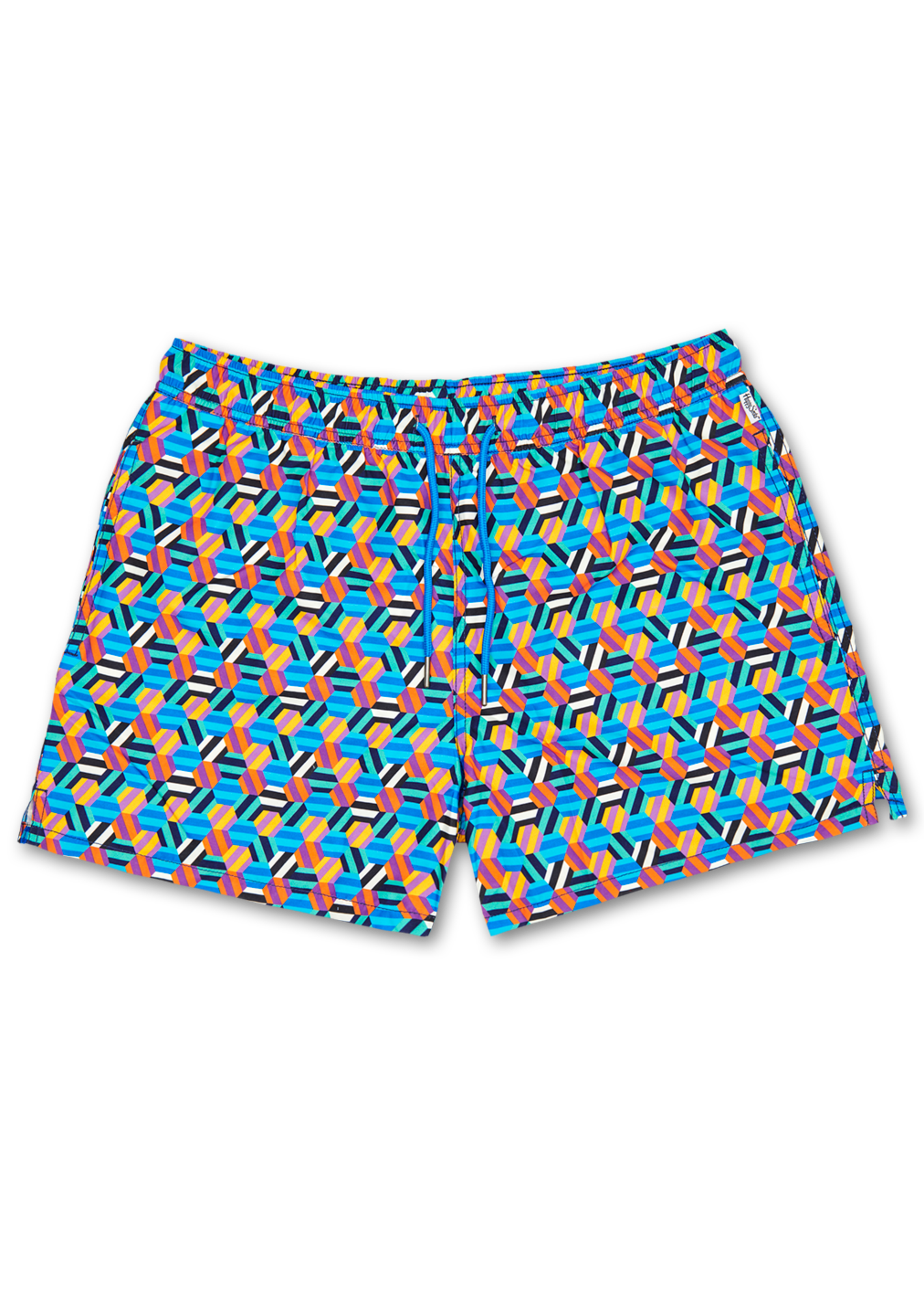 Men’s swim shorts: Hexagon pattern | Happy Socks