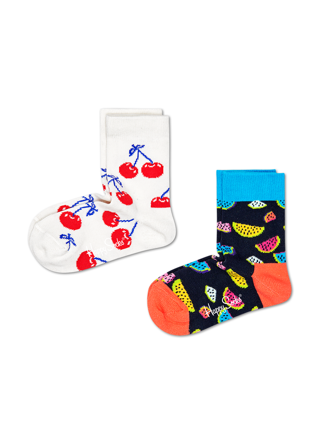 2-Pack Fruit Socks, Black - Kids| Happy Socks