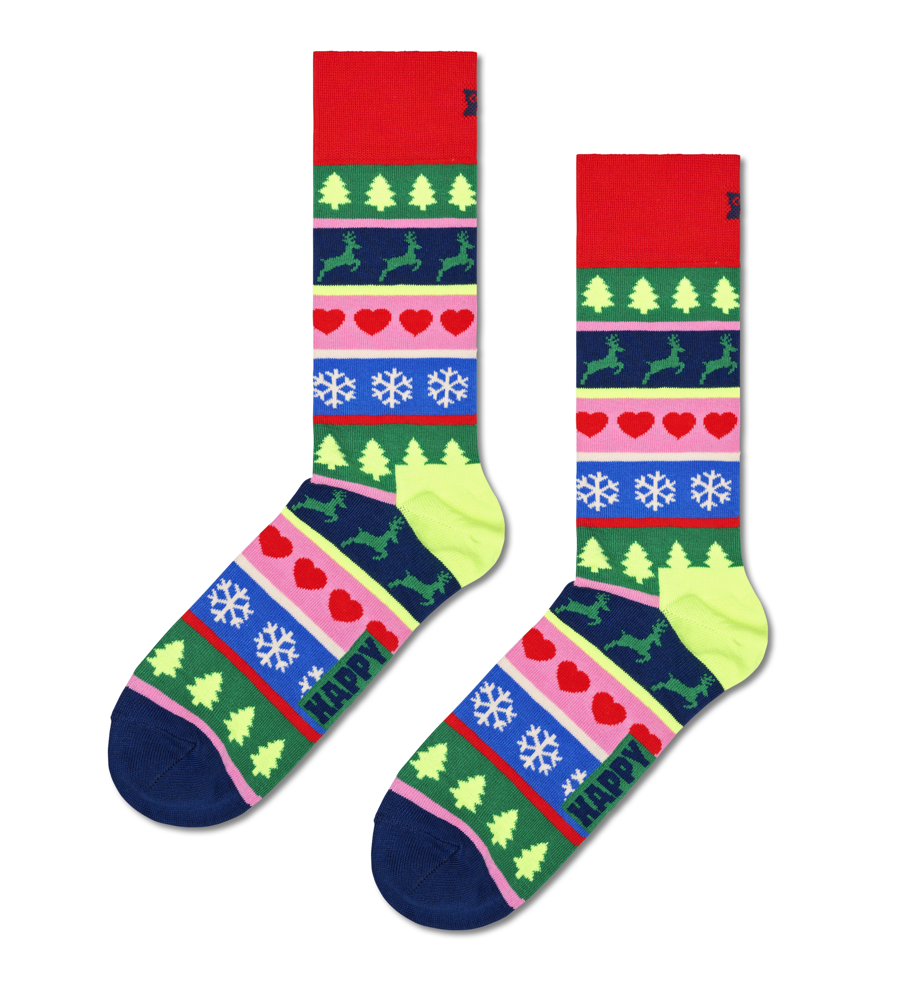 Christmas Stripe Crew Sock
