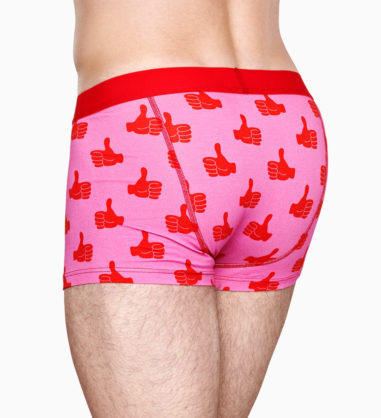 Herrenunterwäsche: Thumbs Up Trunk, Pink | Happy Socks