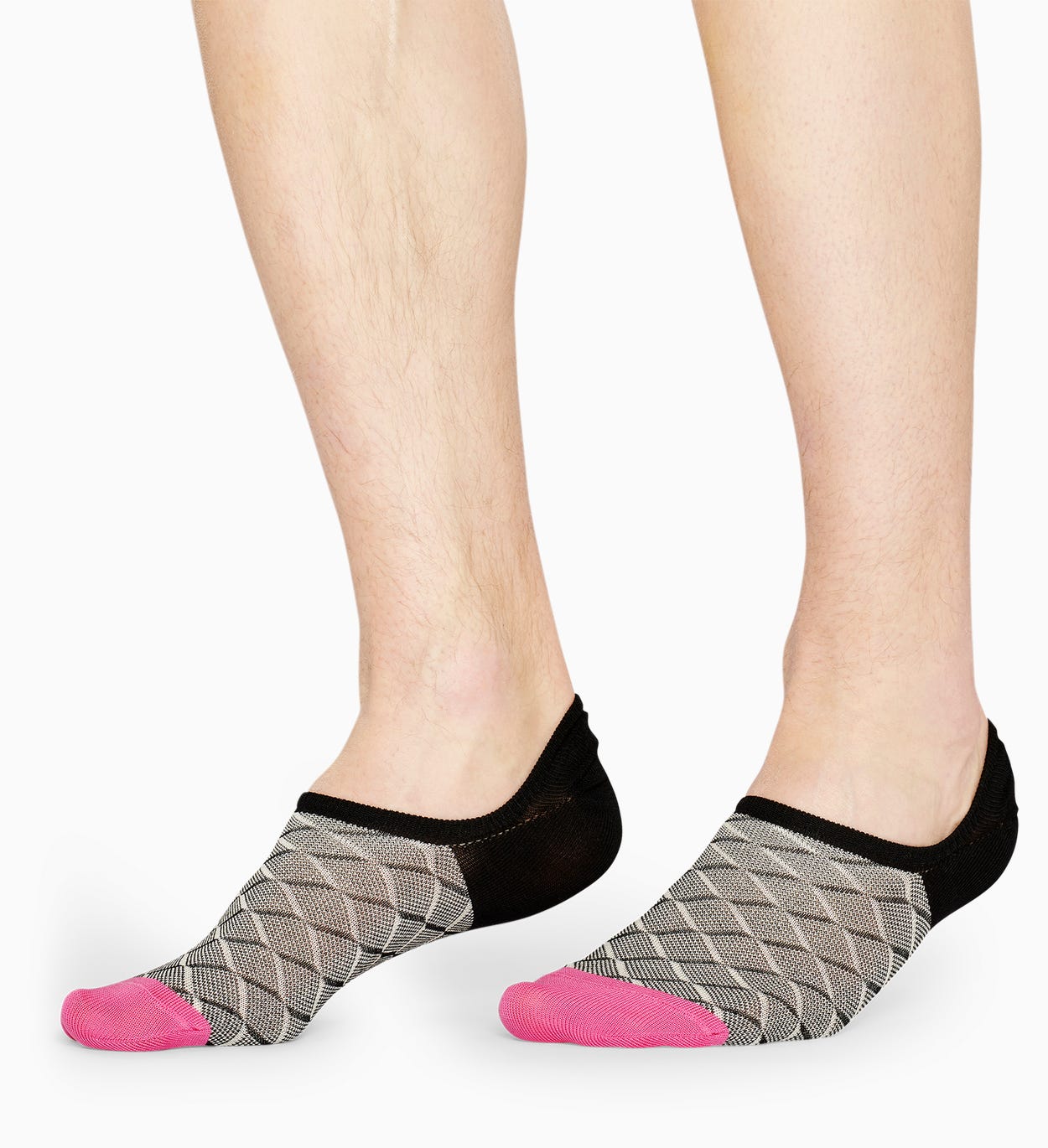 Schwarze niedrige Anzugsocken: Square - DRESSED | Happy Socks