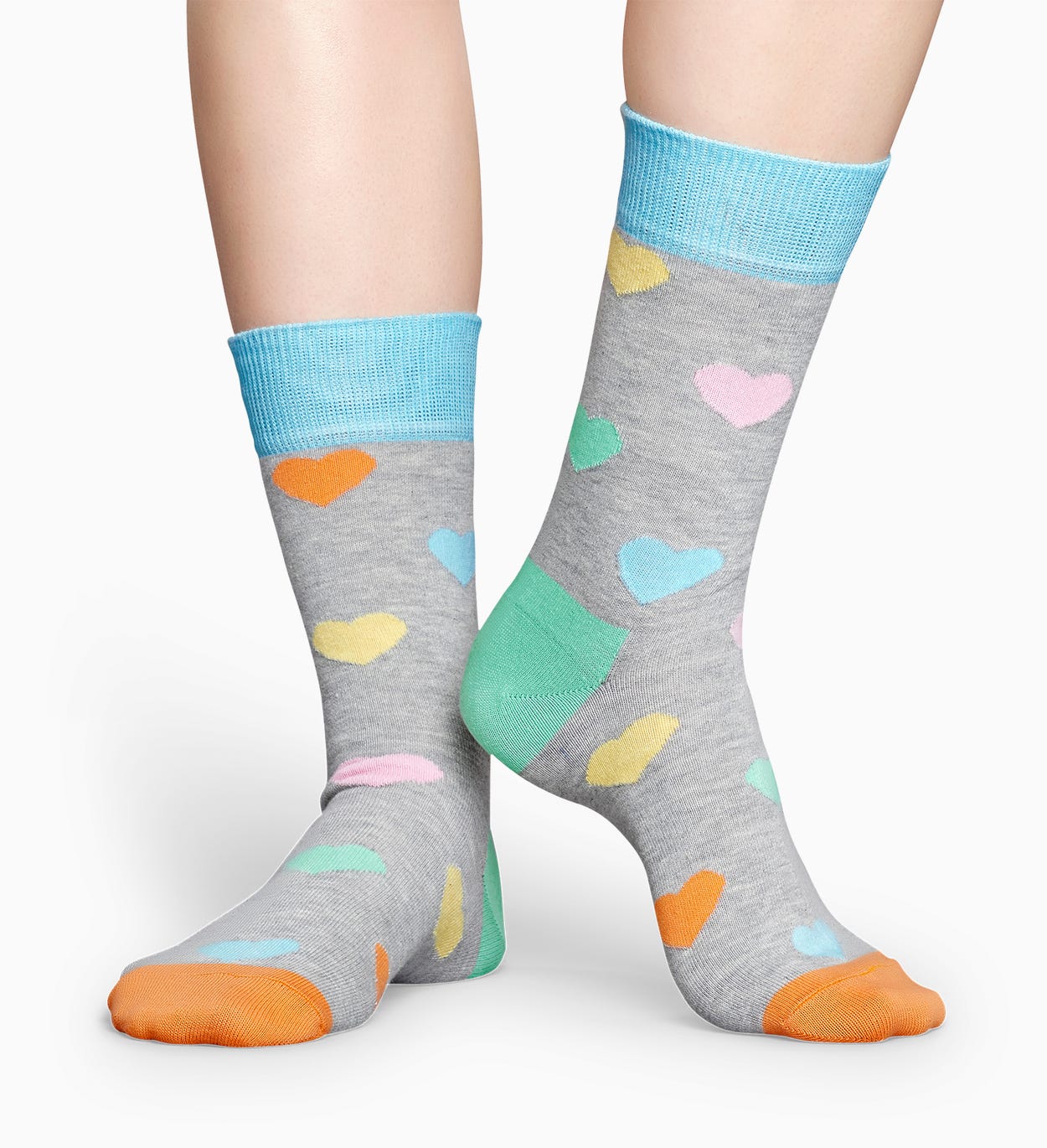 Graue Herz Socken: Heart | Happy Socks