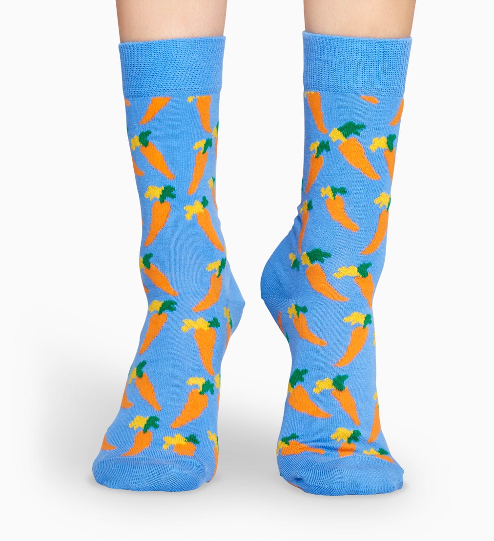Blue socks: Carrot pattern | Happy Socks