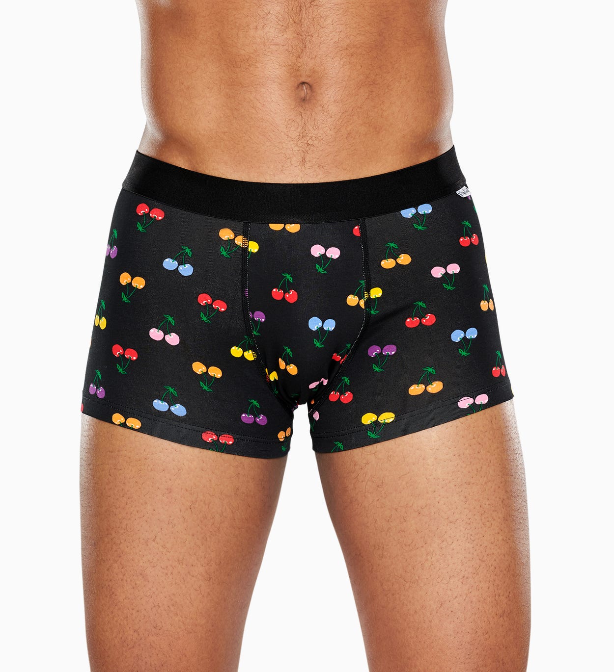 Schwarze Trunks für Männer: Cherry - Unterwäsche | Happy Socks