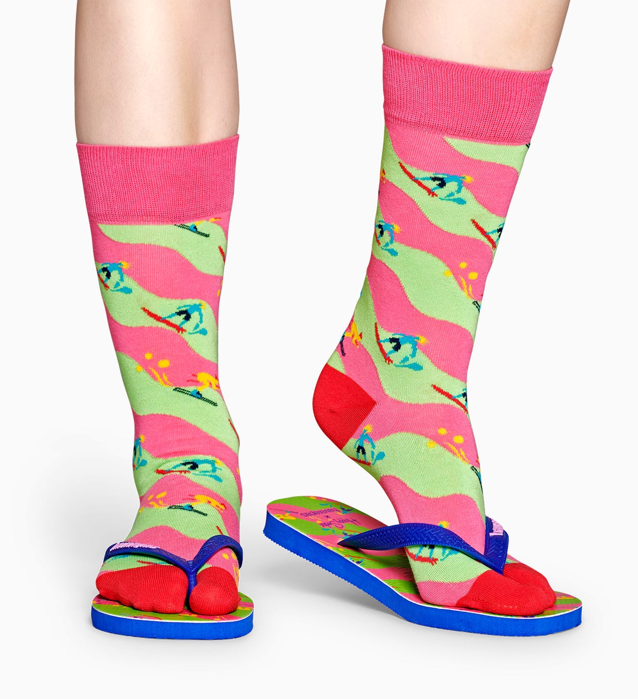 Happy Socks x Havaianas: Flip Flops und Socken mit Sport-Thema