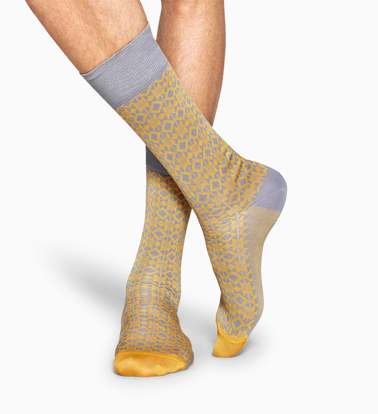 Gelbe Anzugsocken: Aztec - Dressed | Happy Socks