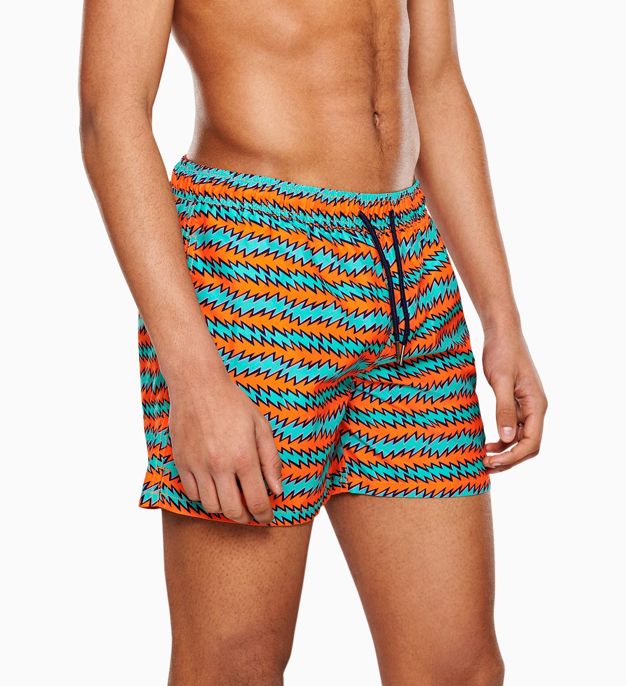 Herren Badeshorts: Rock´n Roll Stripe | Happy Socks