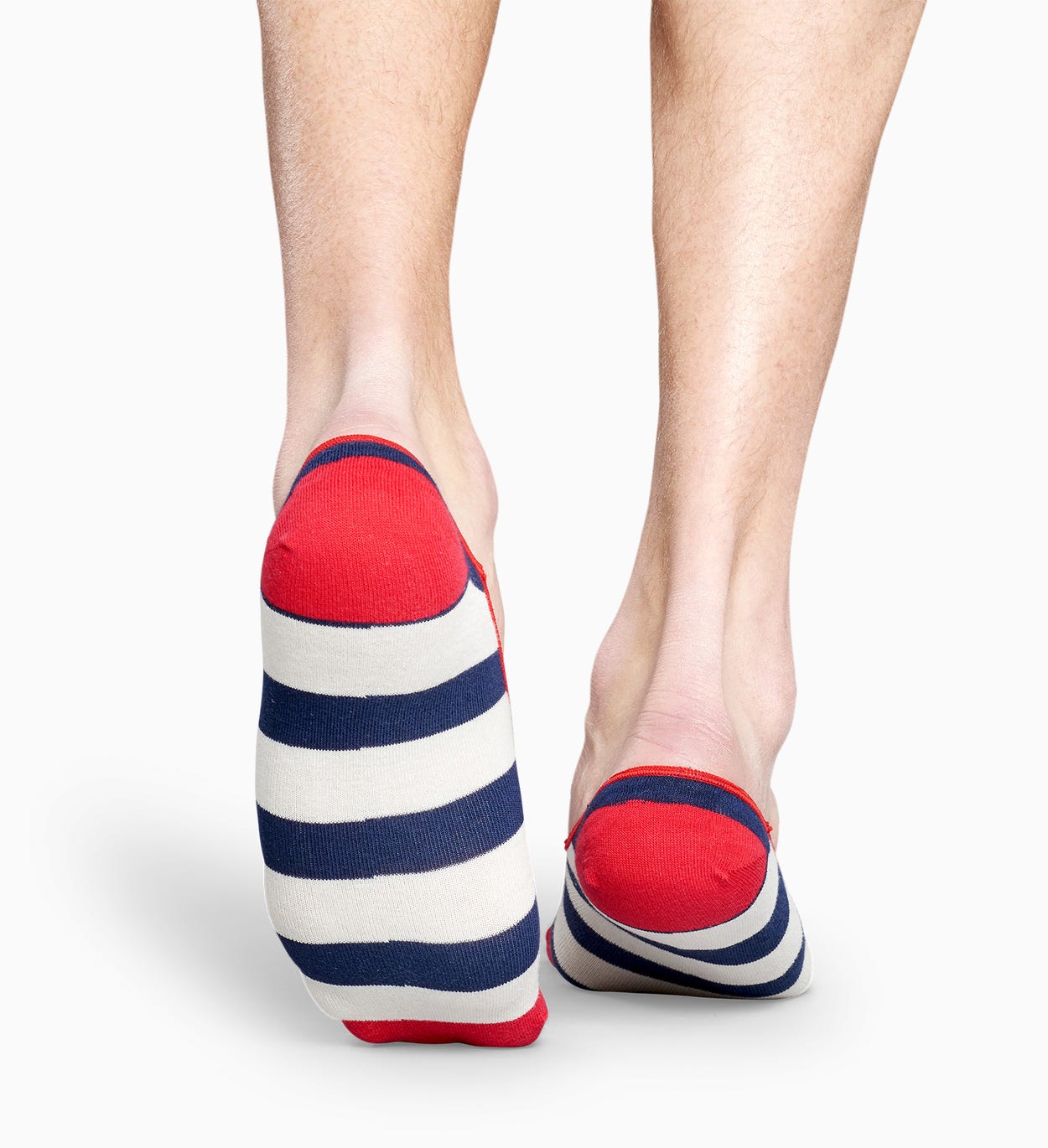 Rot blau gestreifte Füßlinge: Stripe | Happy Socks