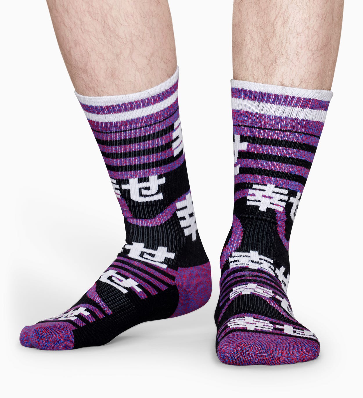 Schwarze Sportsocken: Japan - ATHLETIC | Happy Socks