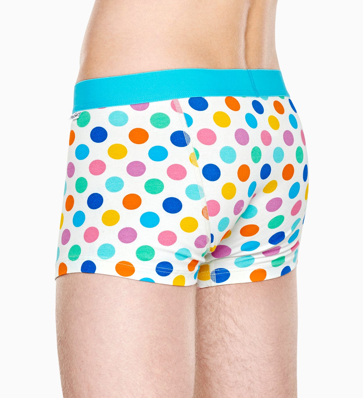 Weißer Trunk: Big Dot - Herrenunterwäsche | Happy Socks