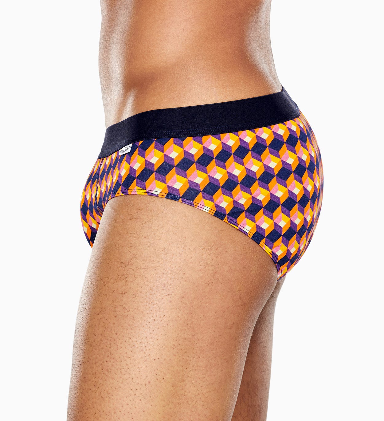 Schwarze Brief: Square - Herrenunterwäsche | Happy Socks