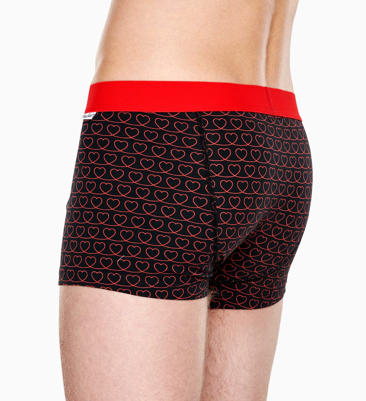 Schwarze Trunk: Loveline - Herrenunterwäsche | Happy Socks