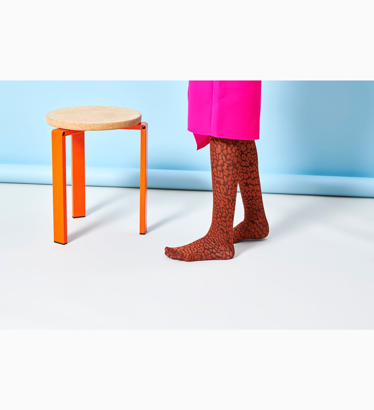 Orange Tights for women: Sophie | Hysteria by Happy Socks