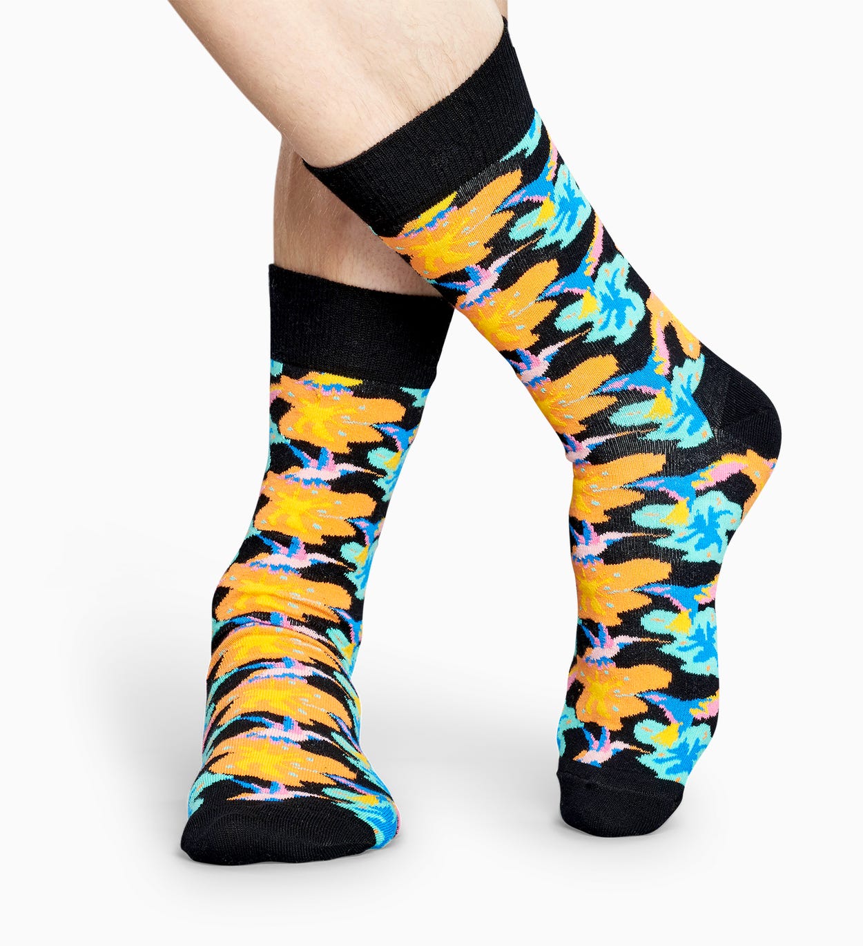 Schwarze Socken: Hummingbird | Happy Socks