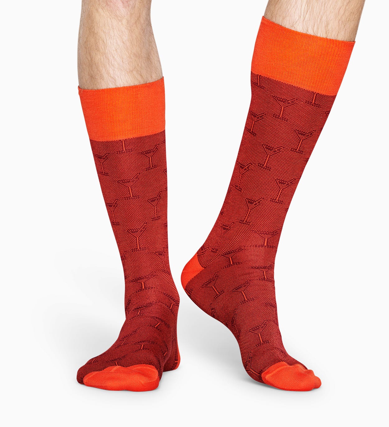 Orange Anzugsocken: Cocktail - Dressed | Happy Socks
