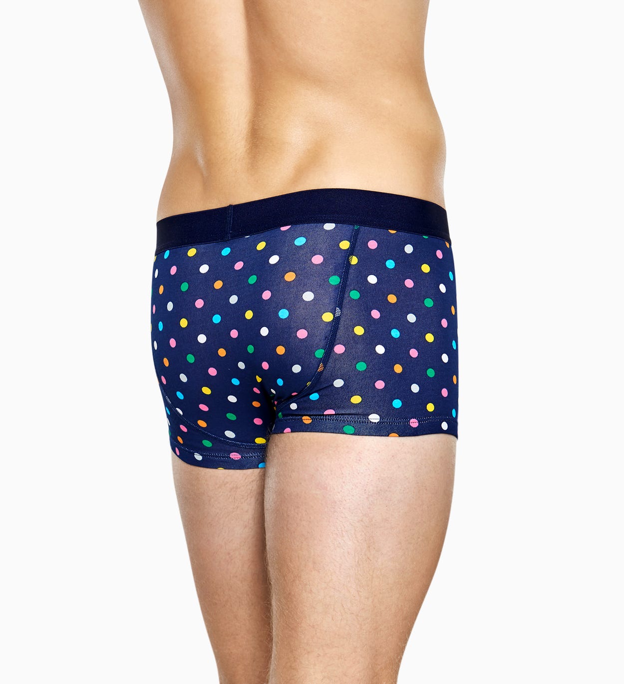 Navy Blaue Herren Unterwäsche: Dot Trunk | Happy Socks