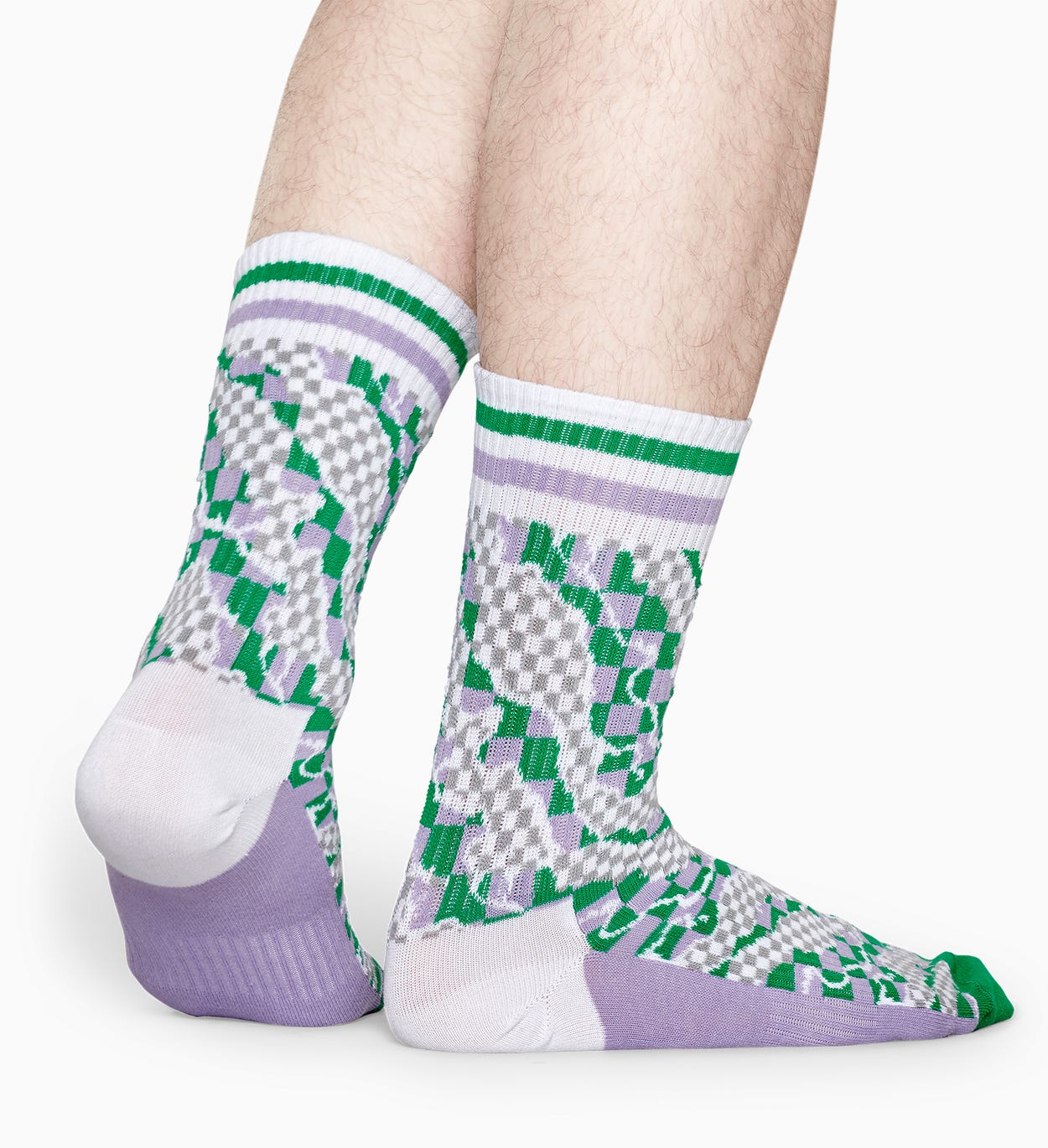 Lilafarbene Sportsocken: Workplace - ATHLETIC | Happy Socks