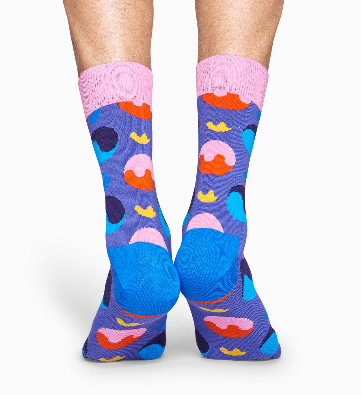 Lila Baumwollsocken: Yin Yang Design | Happy Socks