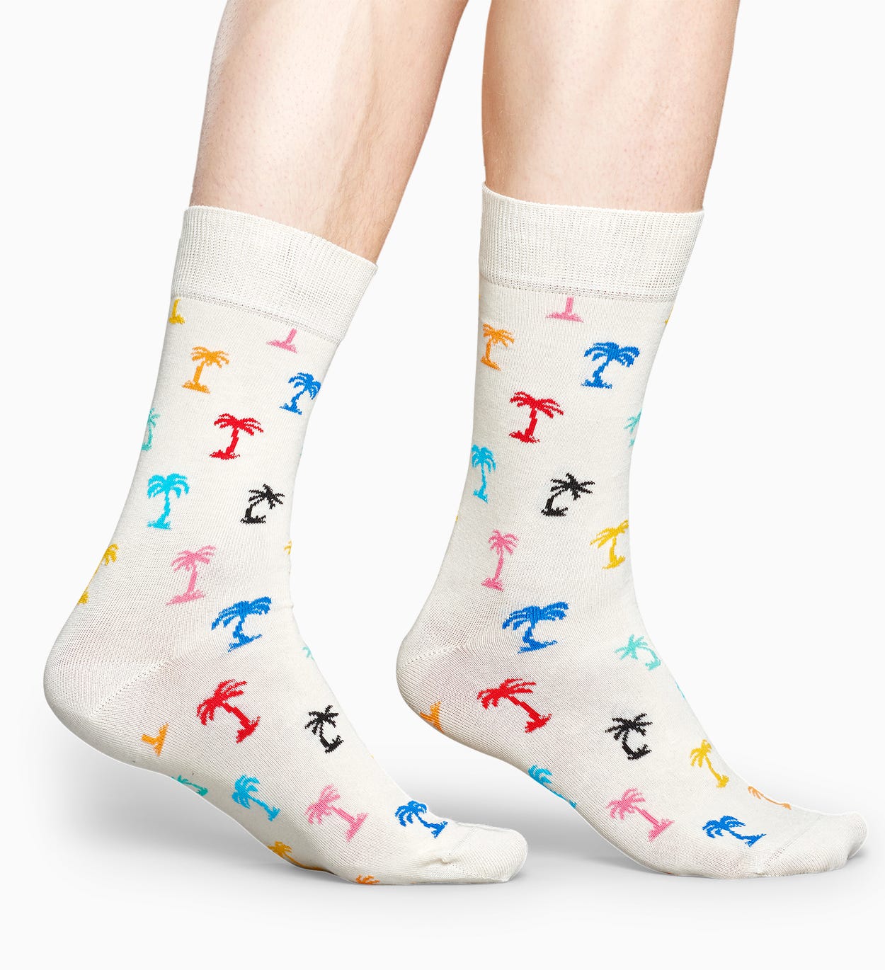 Weiße Socken: Palm Beach | Happy Socks