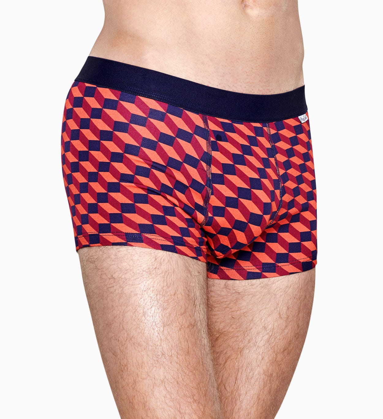 Herrenunterwäsche: Filled Optic Trunk, Rote | Happy Socks