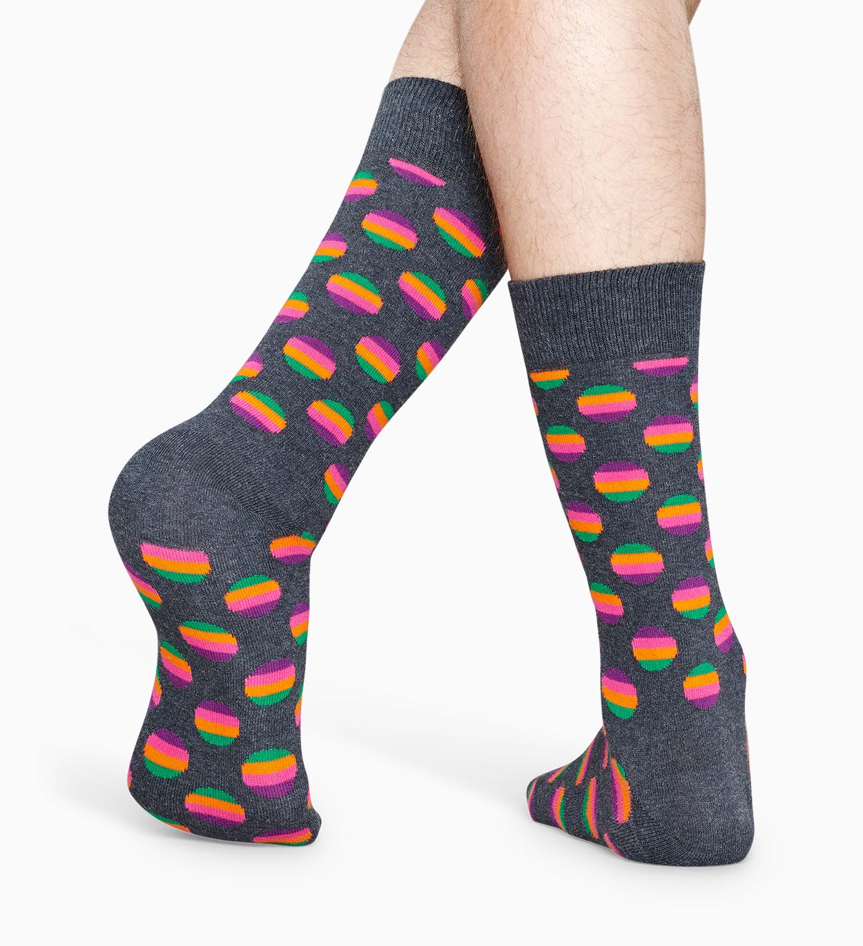 Gemusterte dunkelgraue Socken: Sunrise Dot | Happy Socks