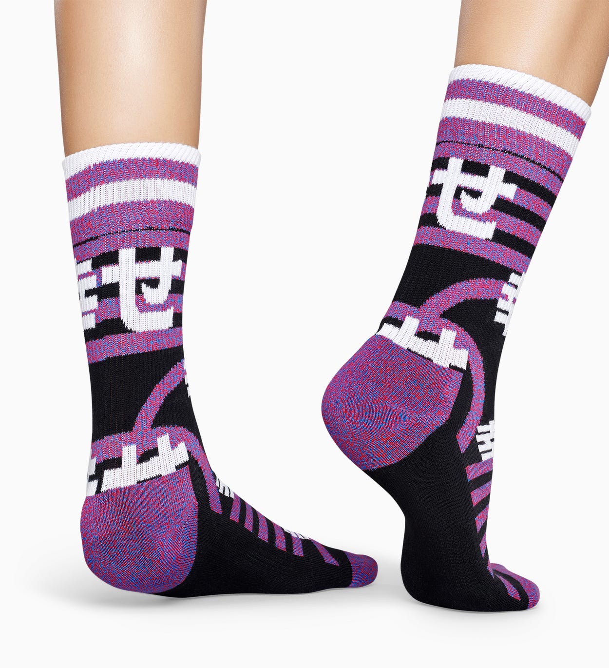 Schwarze Sportsocken: Japan - ATHLETIC | Happy Socks