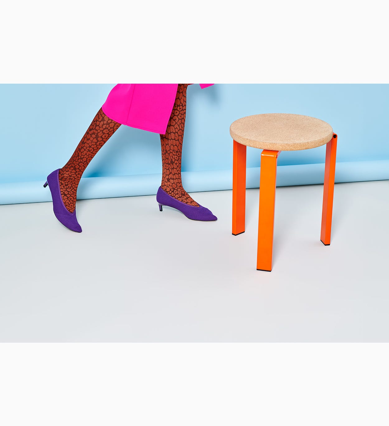 Orange Tights for women: Sophie | Hysteria by Happy Socks
