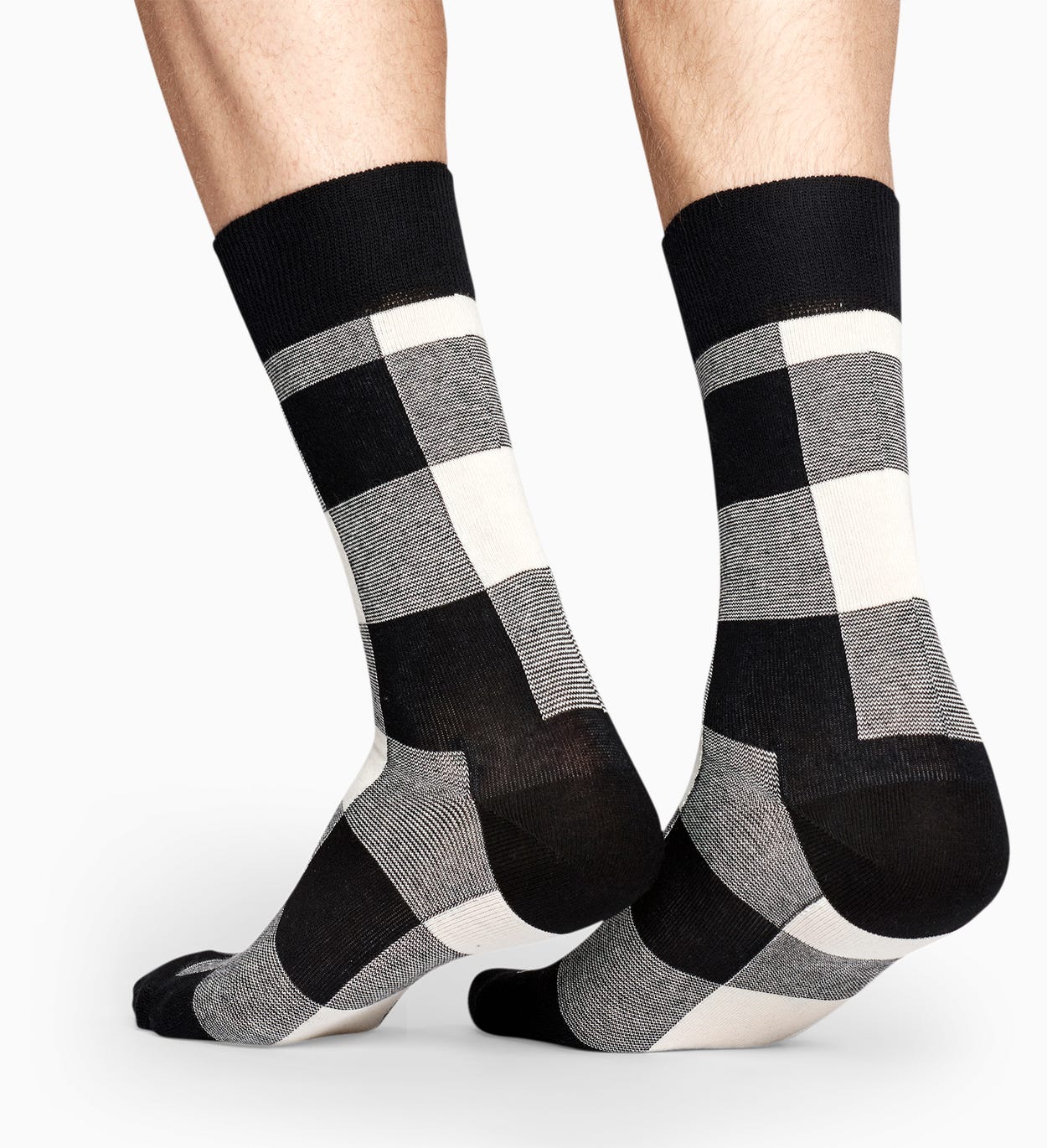 Black socks: Gingham pattern | Happy Socks