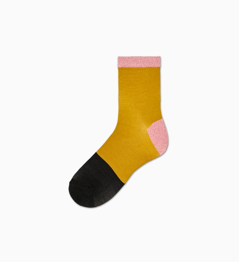 Gelbe Knöchelsocken: Liza | Hysteria by Happy Socks
