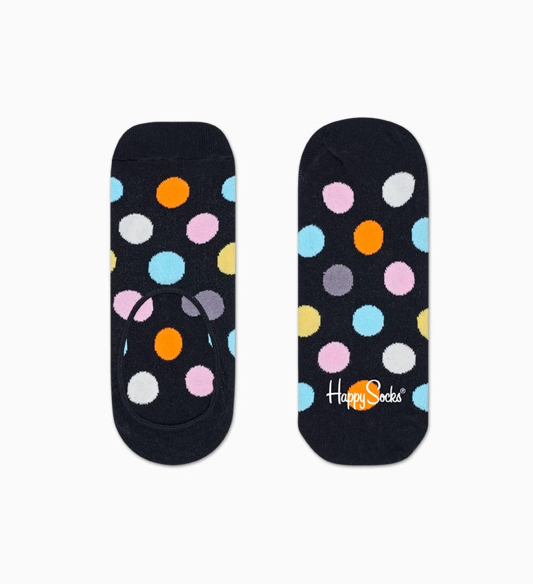 Black Turquoise liner socks 3pc: Big Dot | Happy Socks