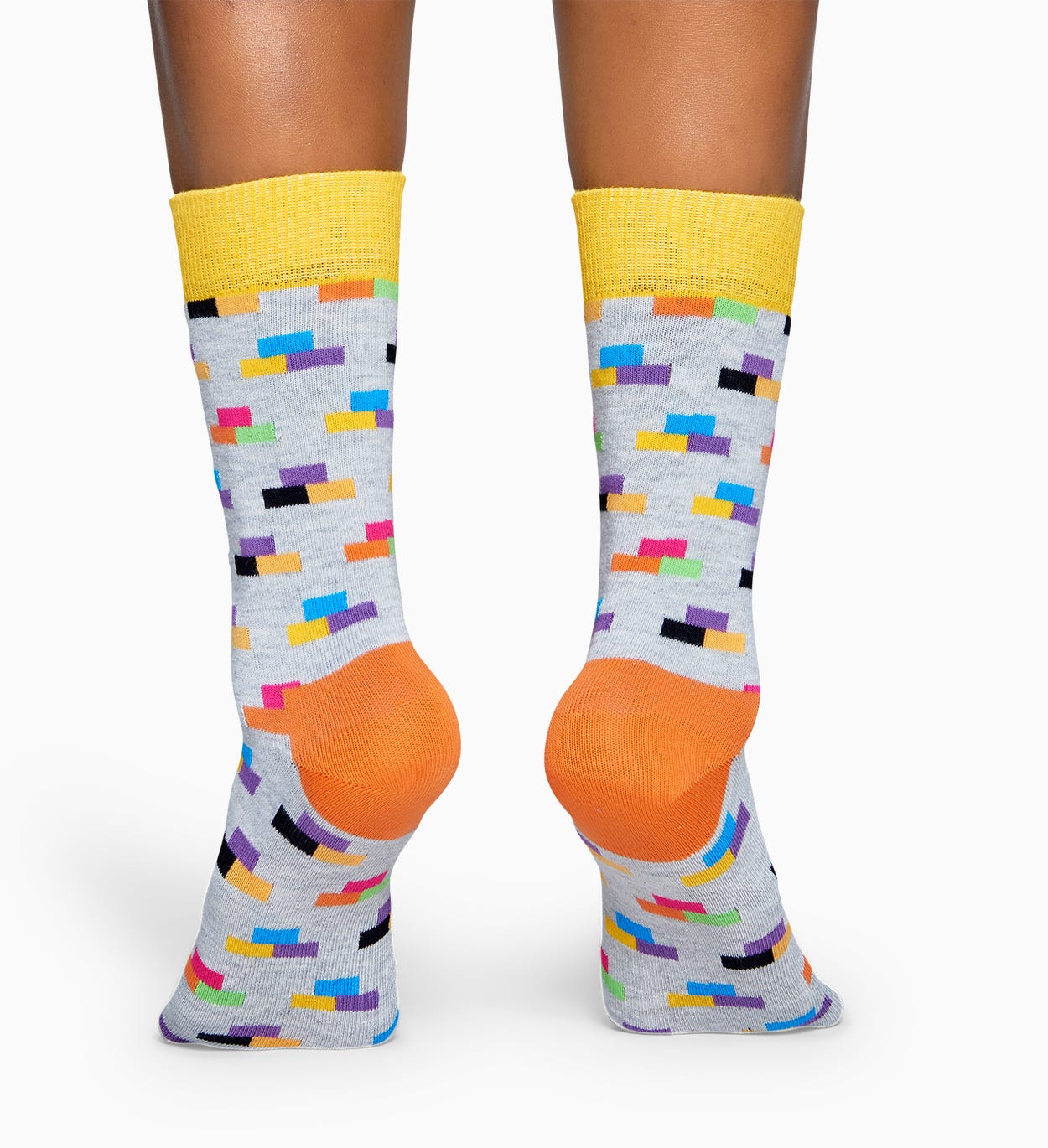 Hellgraue Baumwollsocken: Brick Design | Happy Socks