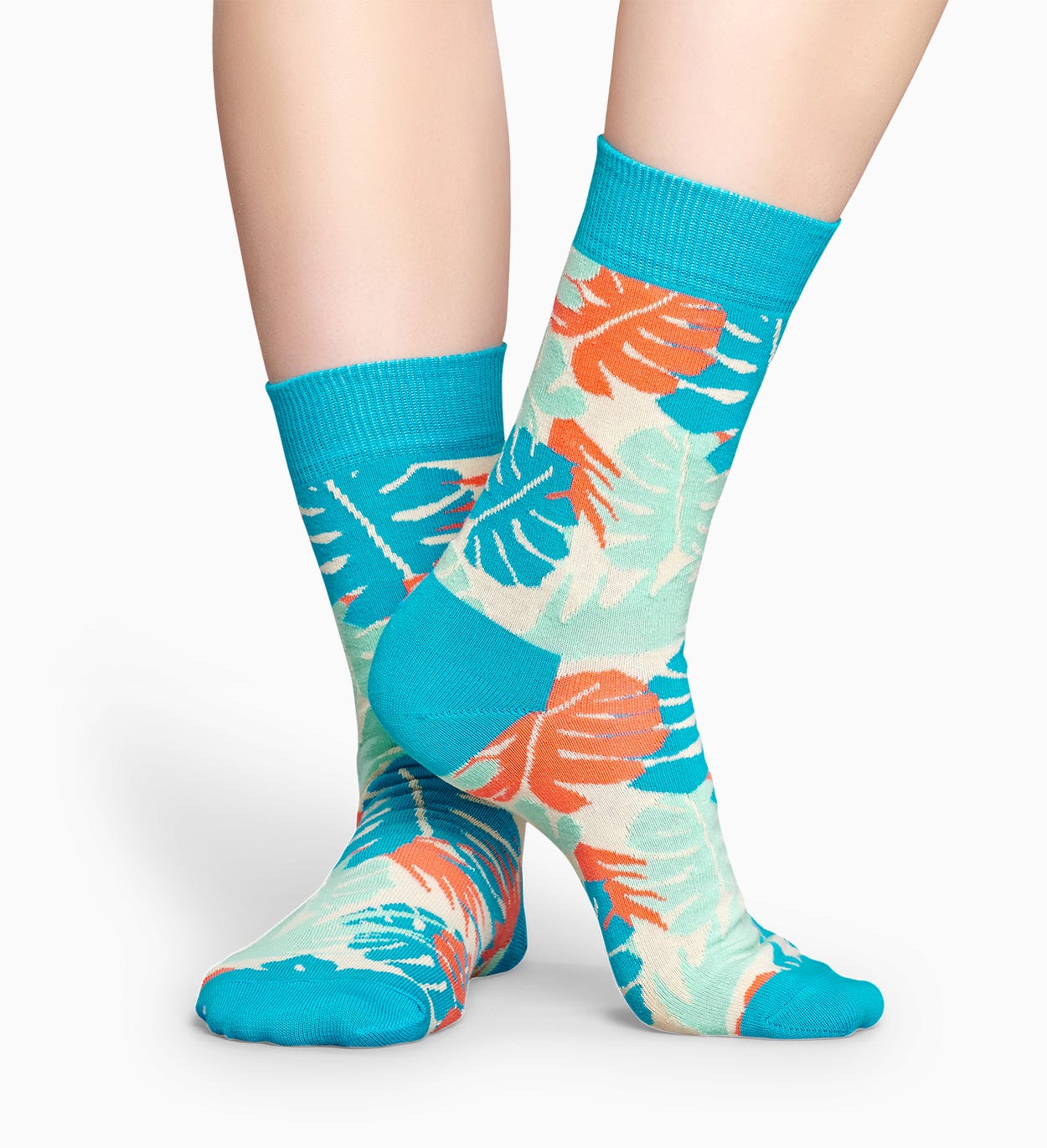 Blaue Blätter Socken: Leaves | Happy Socks