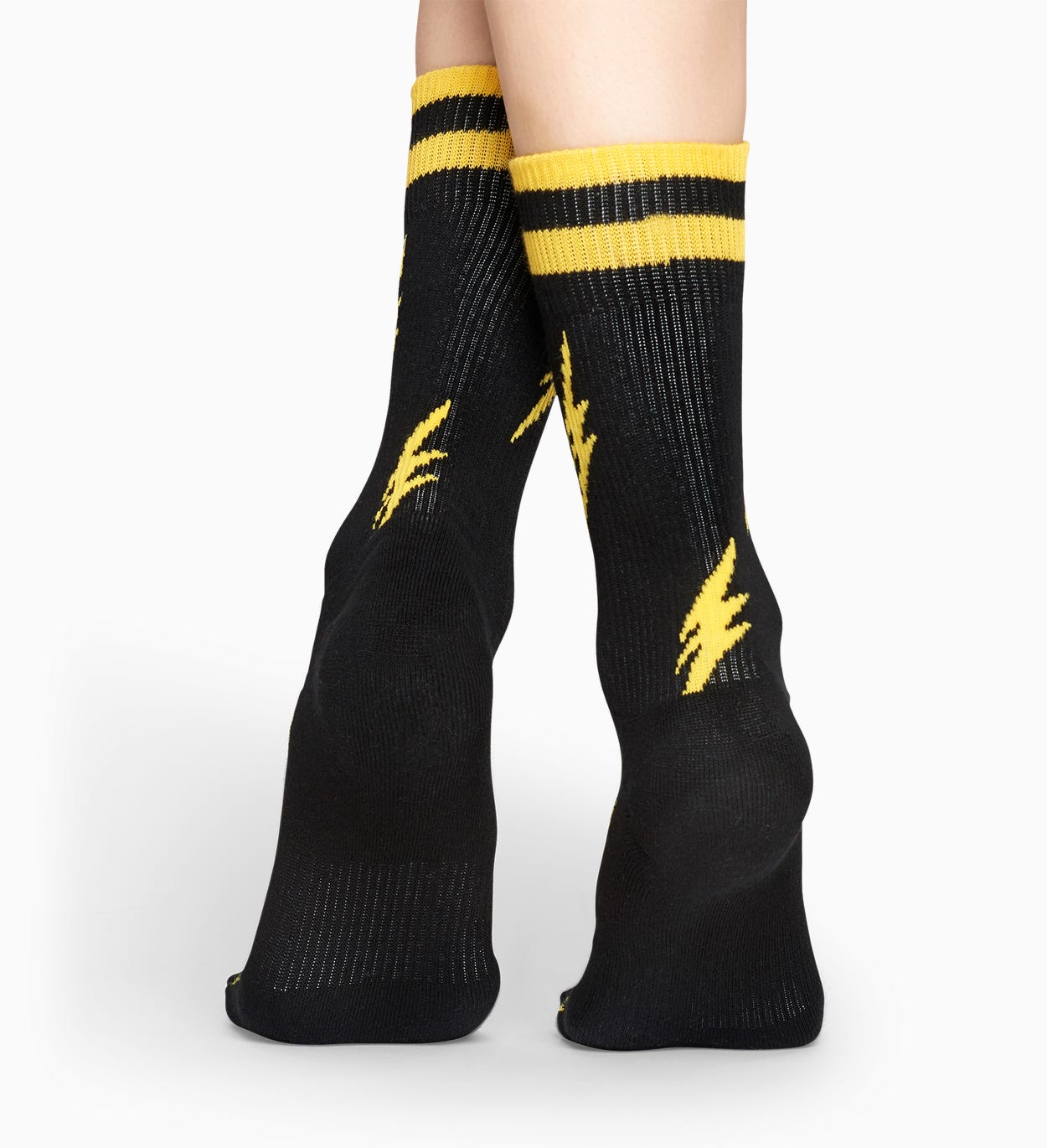 Black sport socks: Flash - ATHLETIC | Happy Socks