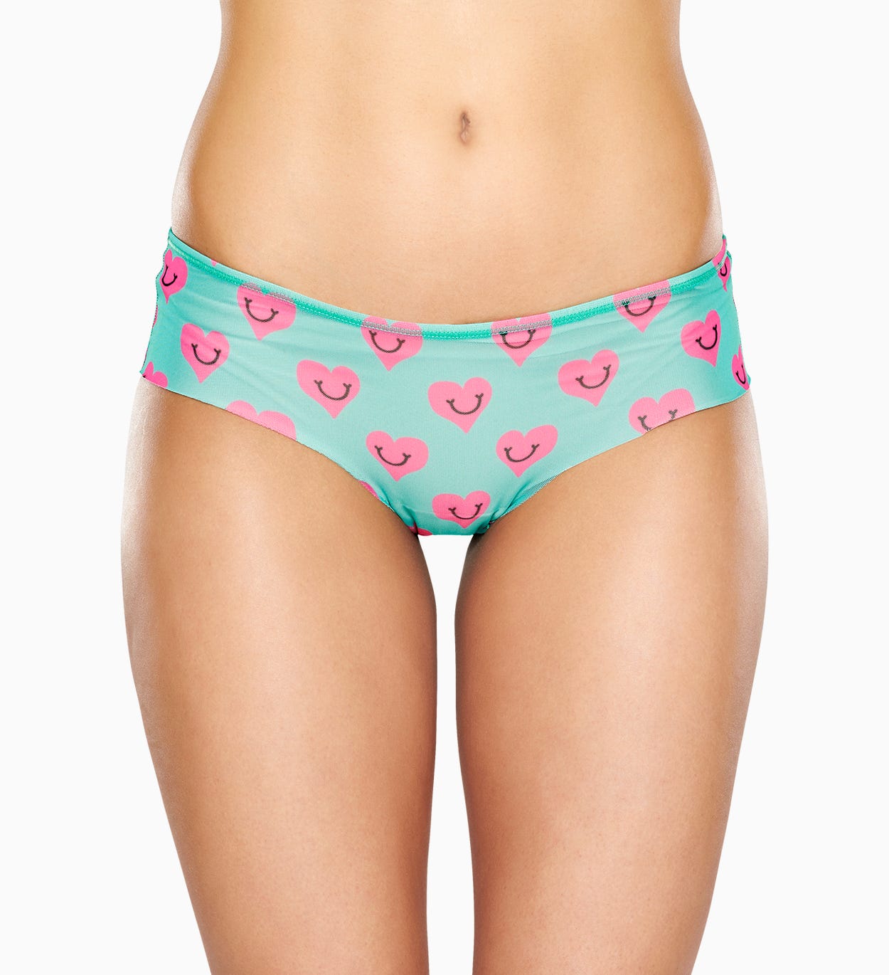 Türkiser Hipster: Smile Heart - Damenunterwäsche | Happy Socks