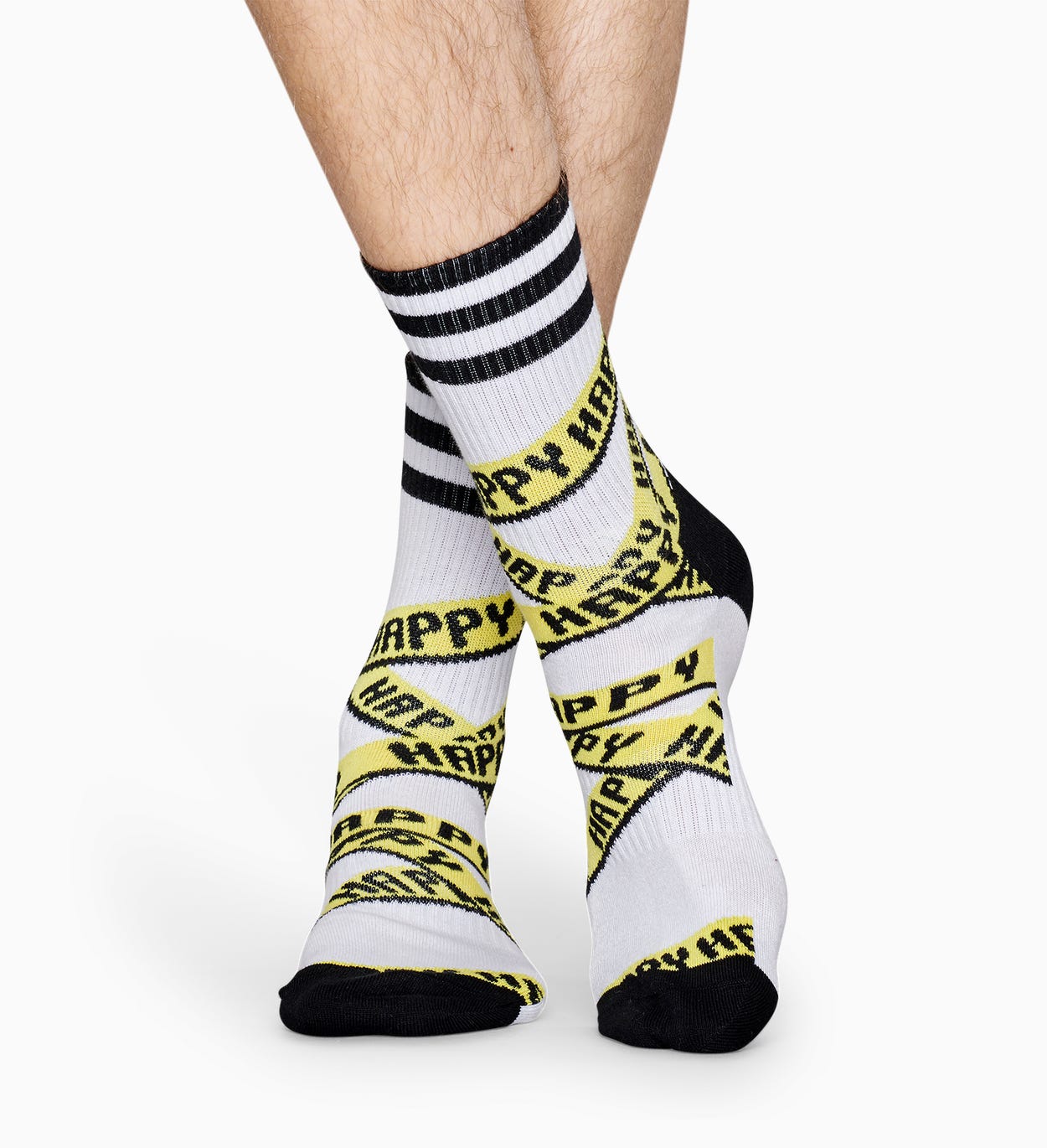 Weiße Sportsocken: Ribbon - ATHLETIC | Happy Socks