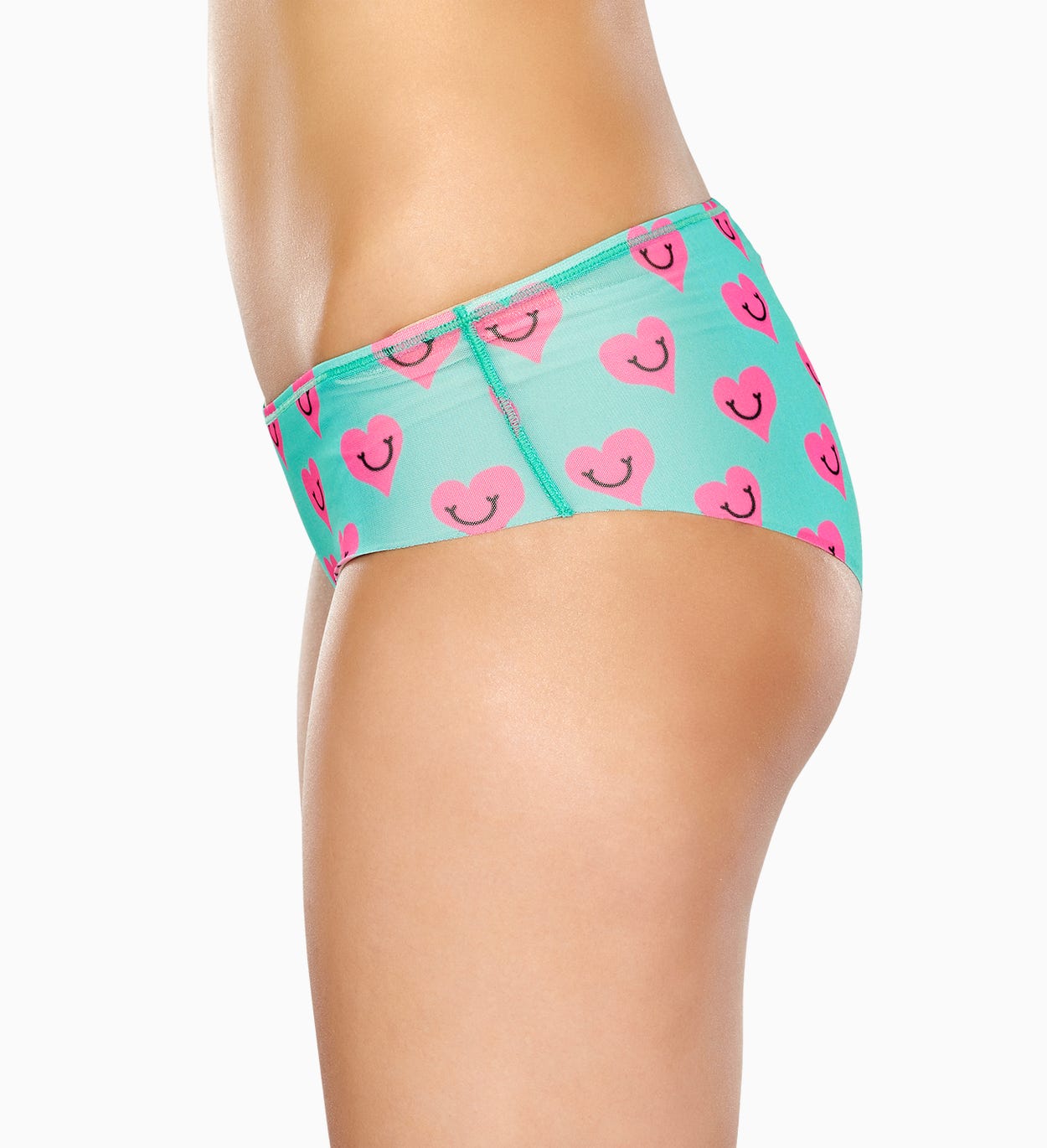 Türkiser Hipster: Smile Heart - Damenunterwäsche | Happy Socks