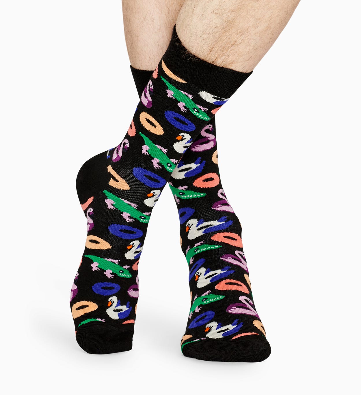 Marineblauer Baumwollsocken: Pool Party Muster | Happy Socks