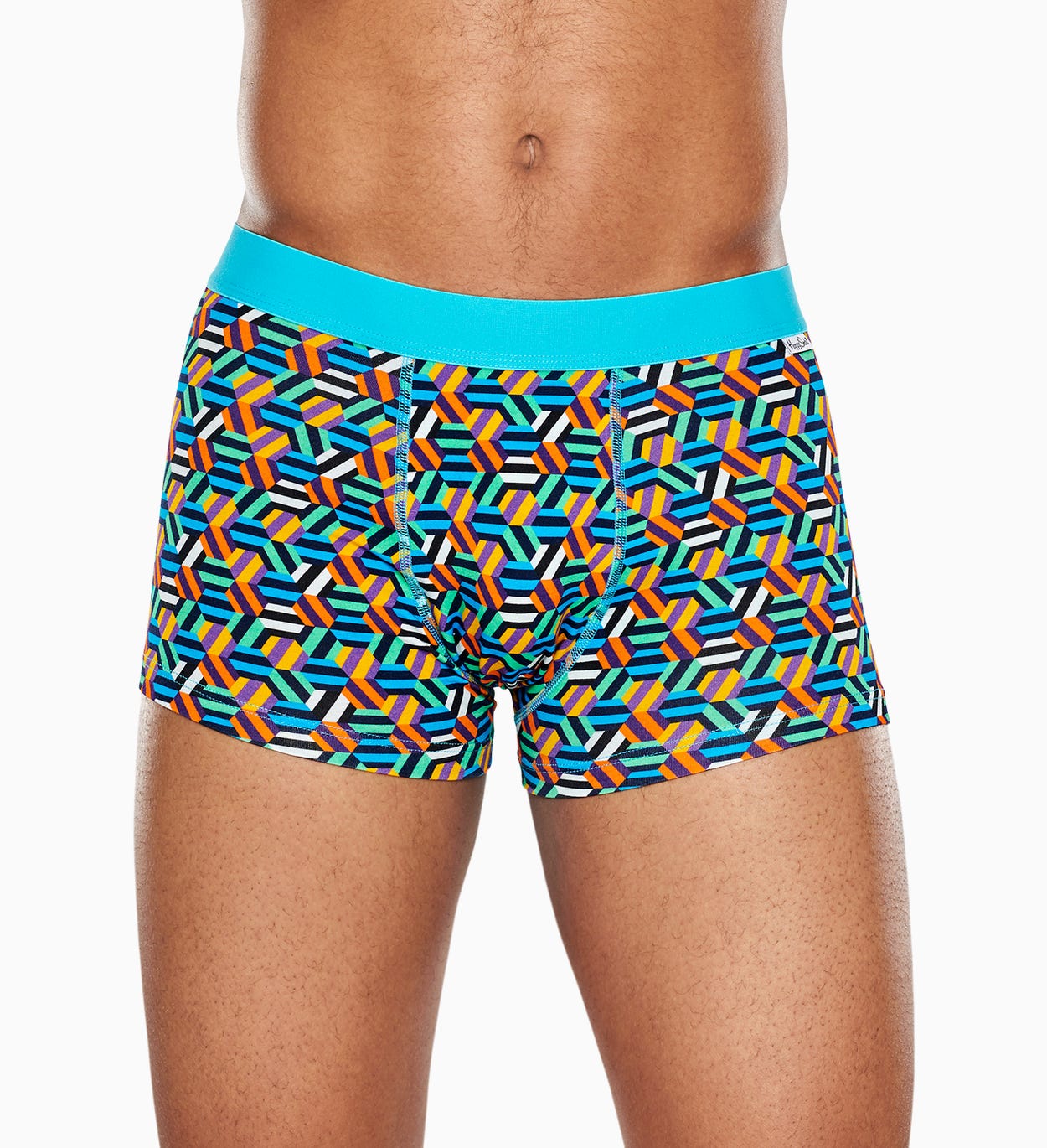 Schwarze Trunk: Hexagon - Herrenunterwäsche | Happy Socks