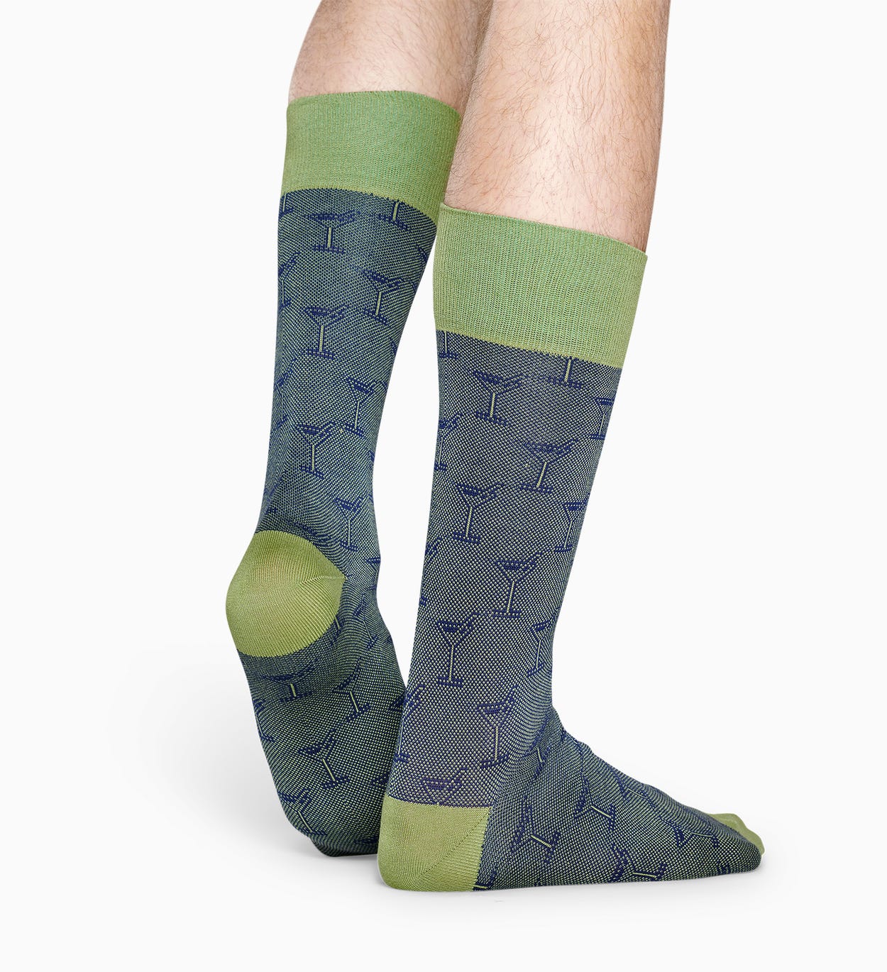 Grüne Anzugsocken: Cocktail - Dressed | Happy Socks