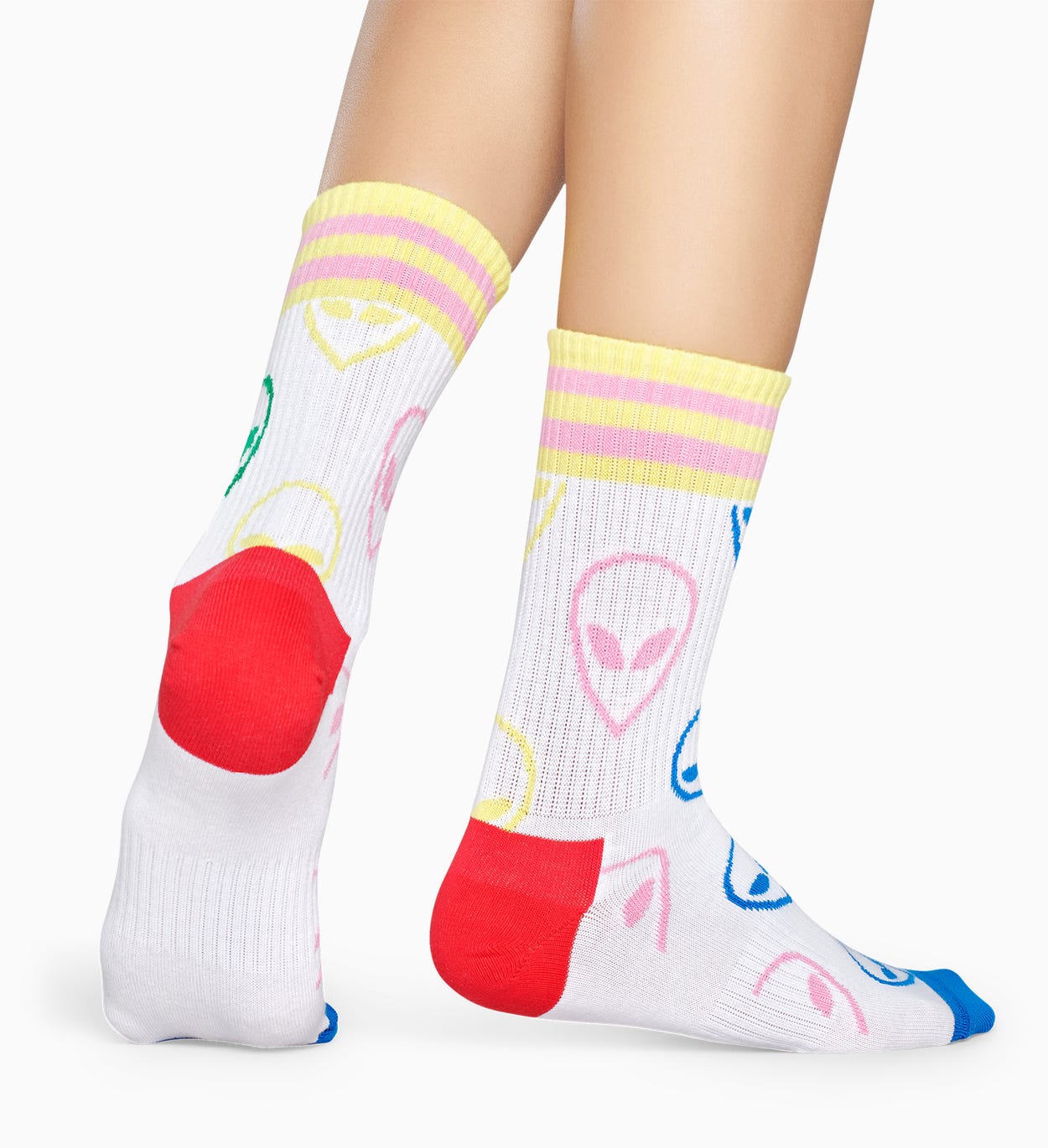 Weiße Sportsocken: Alien - ATHLETIC | Happy Socks