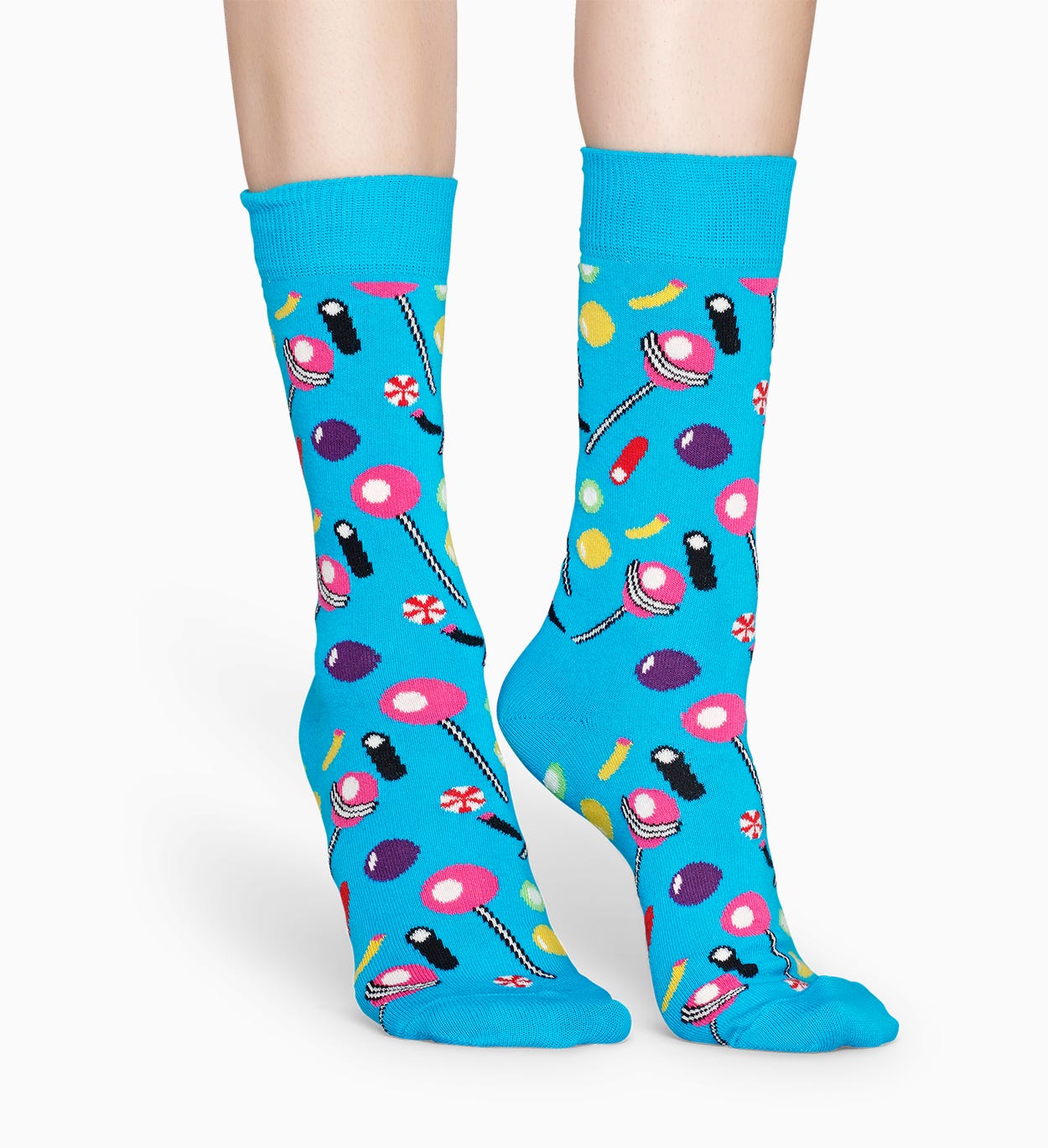 Gemusterte blaue Socken: Candy | Happy Socks