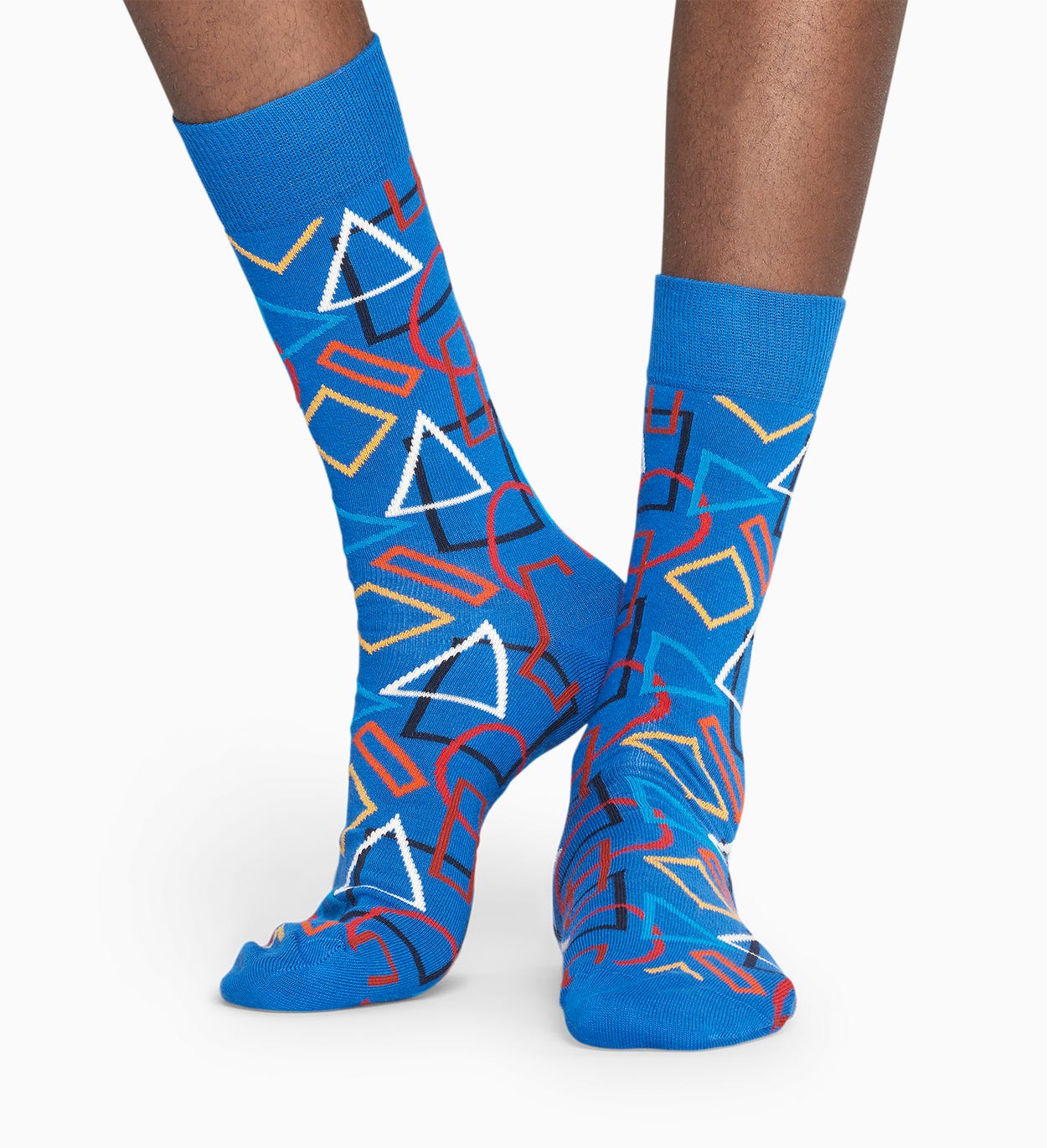 Blue socks: Geometric pattern | Happy Socks
