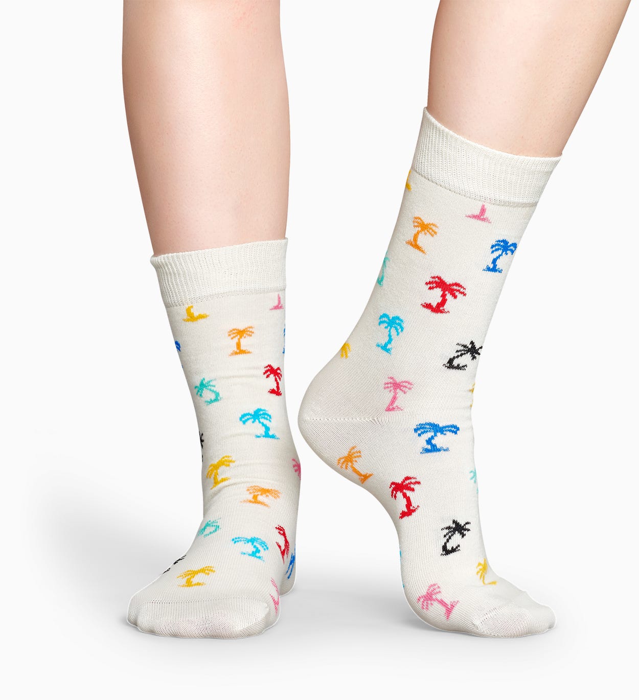 Weiße Socken: Palm Beach | Happy Socks