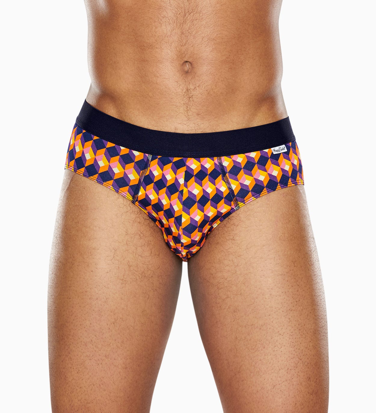 Schwarze Brief: Square - Herrenunterwäsche | Happy Socks