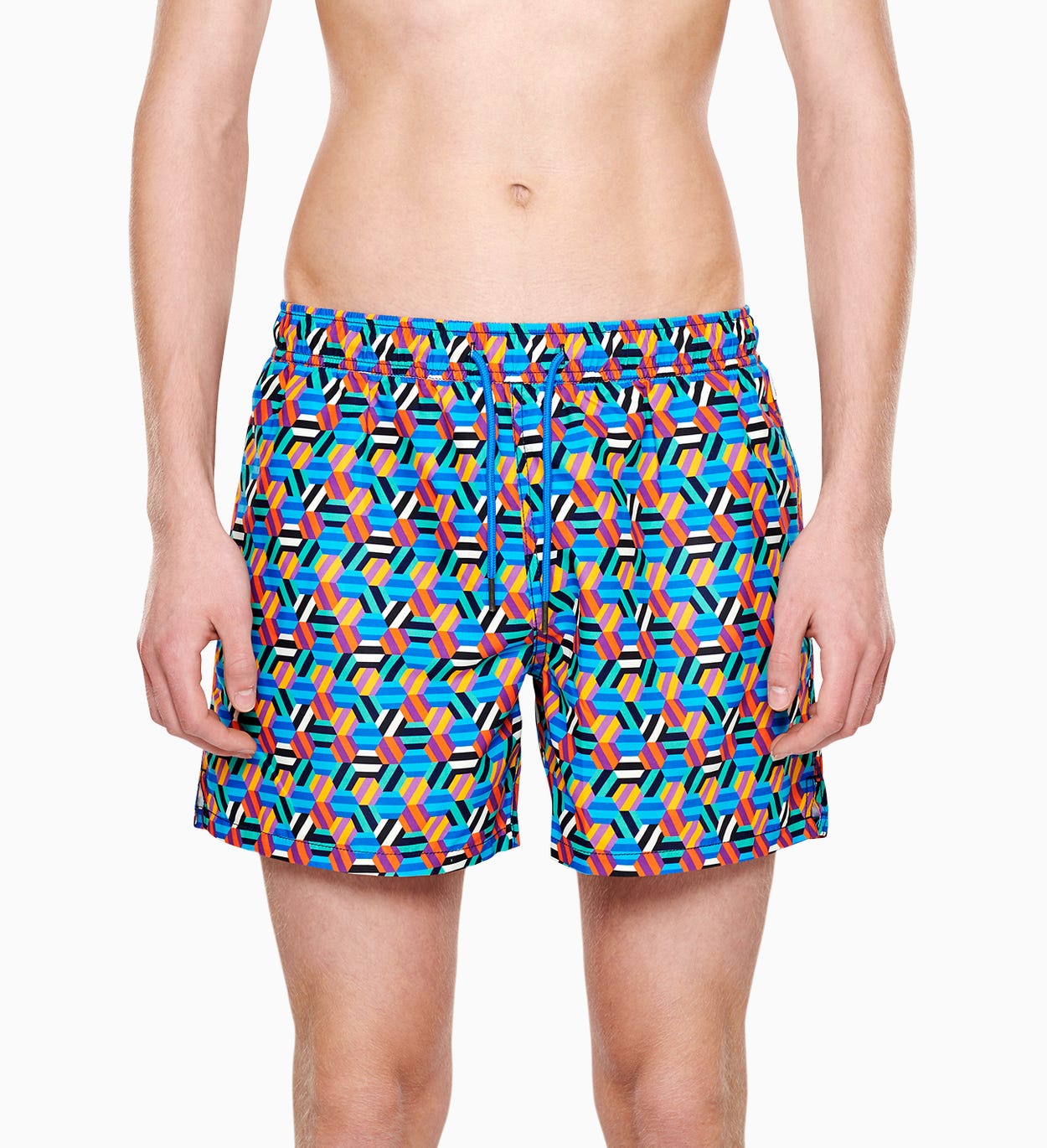 Herren Badeshorts: HexagonMuster | Happy Socks