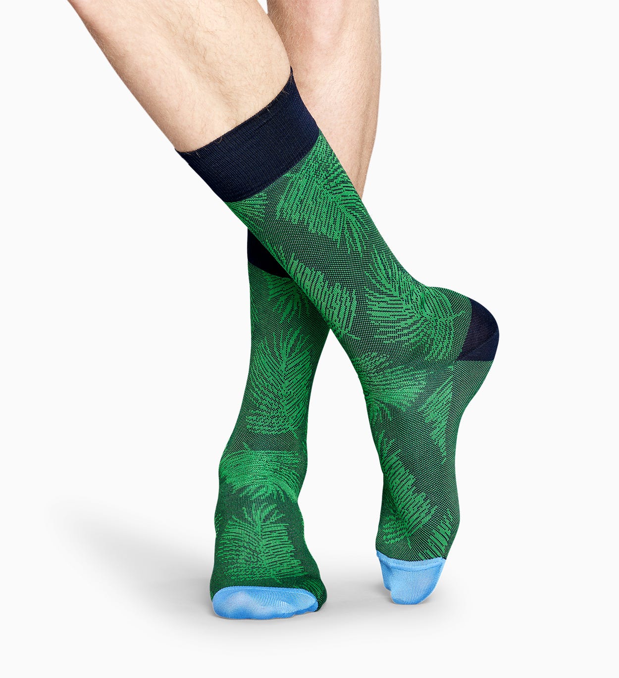 Grüne Anzugsocken: Palm Leaf - Dressed | Happy Socks