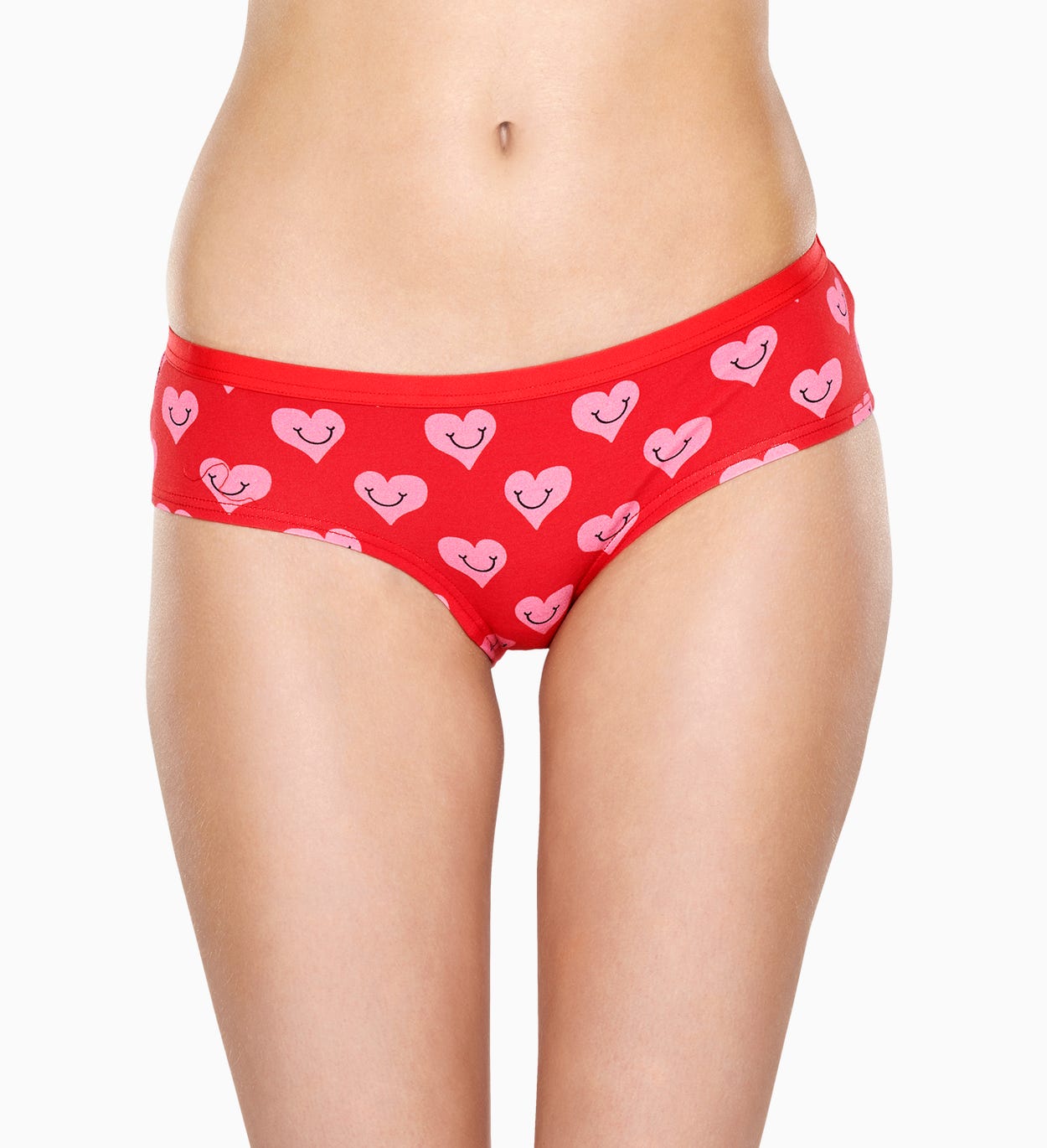 Roter Hipster: Smile Heart - Damenunterwäsche | Happy Socks