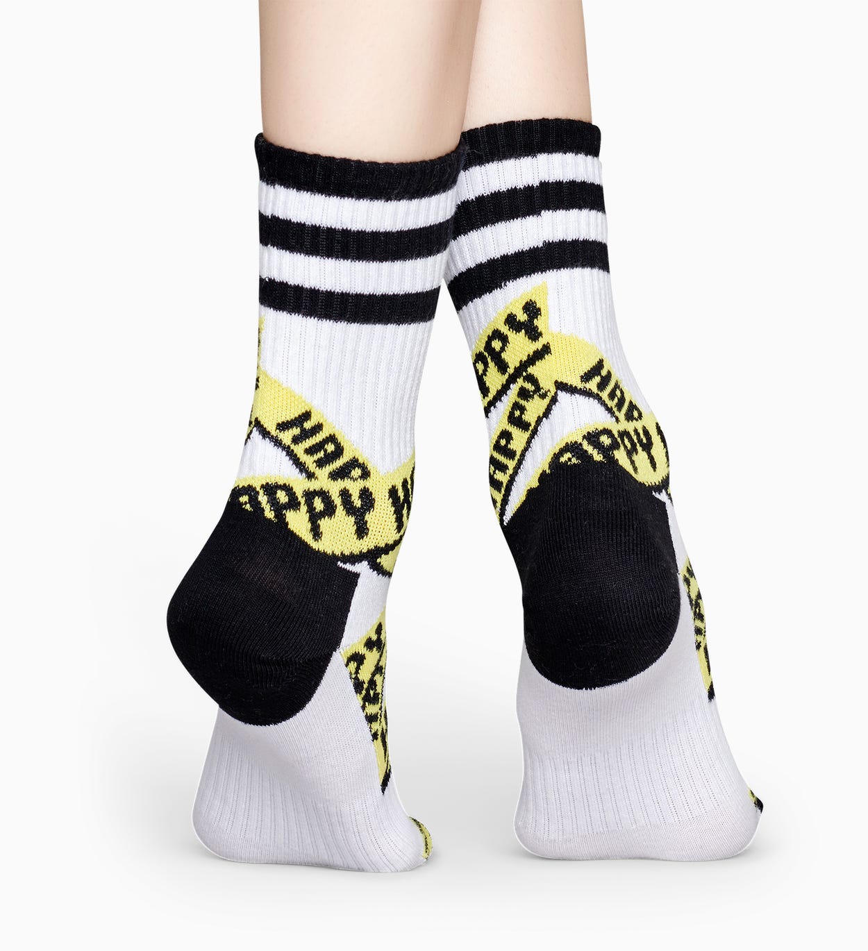 Weiße Sportsocken: Ribbon - ATHLETIC | Happy Socks