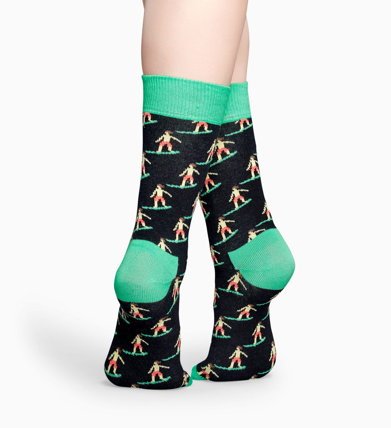 Schwarze Socken: Surfer | Happy Socks